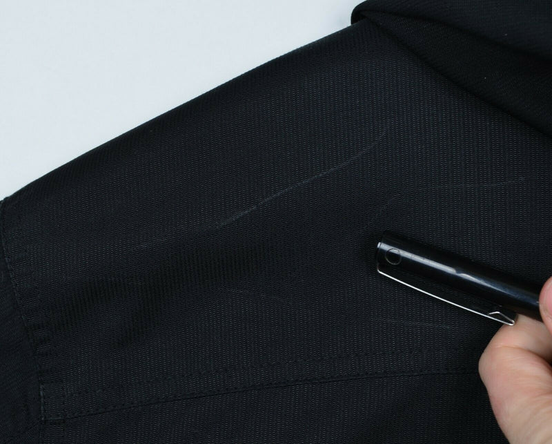 Oakley Men's Medium Spoiler Water Repellent Black Hooded Flannel-Lined Jacket