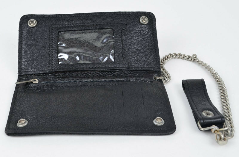 Harley-Davidson 100-Year Anniversary Black Leather Chain Wallet 97666-03V
