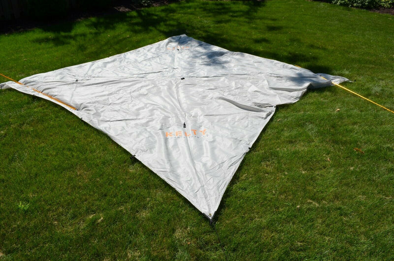 Kelty Noah's Tarp 12 Shelter Stuff Sack 12ft by 12ft Camping Light Gray Shade
