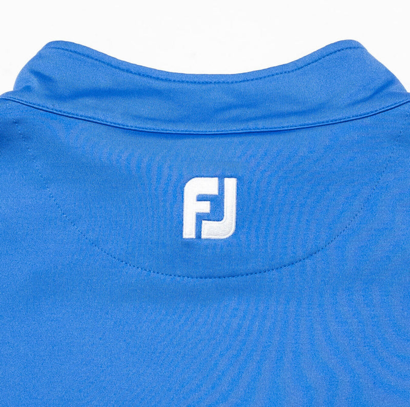 FootJoy Men's XL 1/4 Zip Solid Light Blue Pullover Nylon Wicking FJ Golf Vest