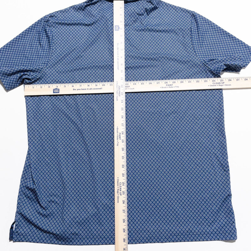 Polo Ralph Lauren Performance Polo Men's XL Blue Geometric Wicking Stretch