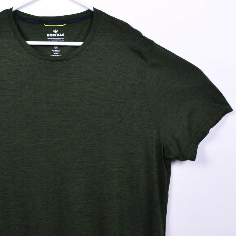 Bombas Men's XL Merino Wool Blend Gray Short Sleeve Crewneck T-Shirt