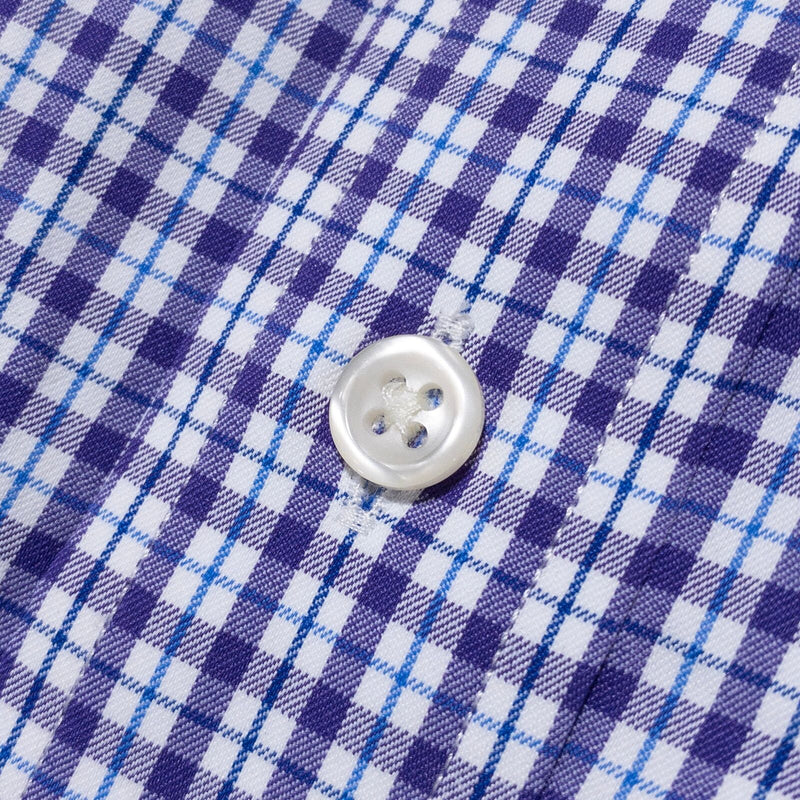 Polo Ralph Lauren Performance 4XLT Men's Shirt Nylon Wicking Button Purple Check