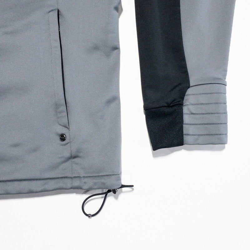 RLX Ralph Lauren Men's Large Gray Black Two-Tone Fleece Lined Golf Jacket