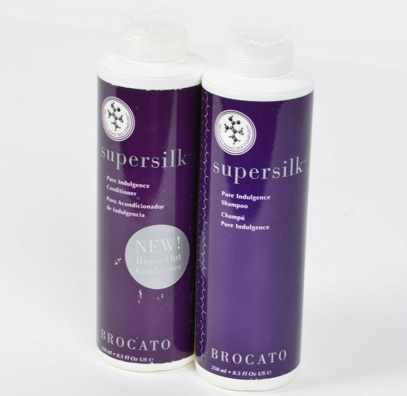 Brocato Supersilk Pure Indulgence Shampoo & Conditioner (2 Pack) 8.5 oz Each