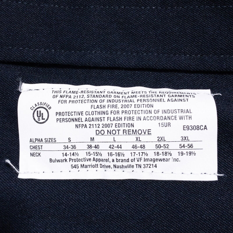 Bulwark Button Down Shirt Men's 5XL Fire Resistant Long Sleeve 2-Pack Lot of 2