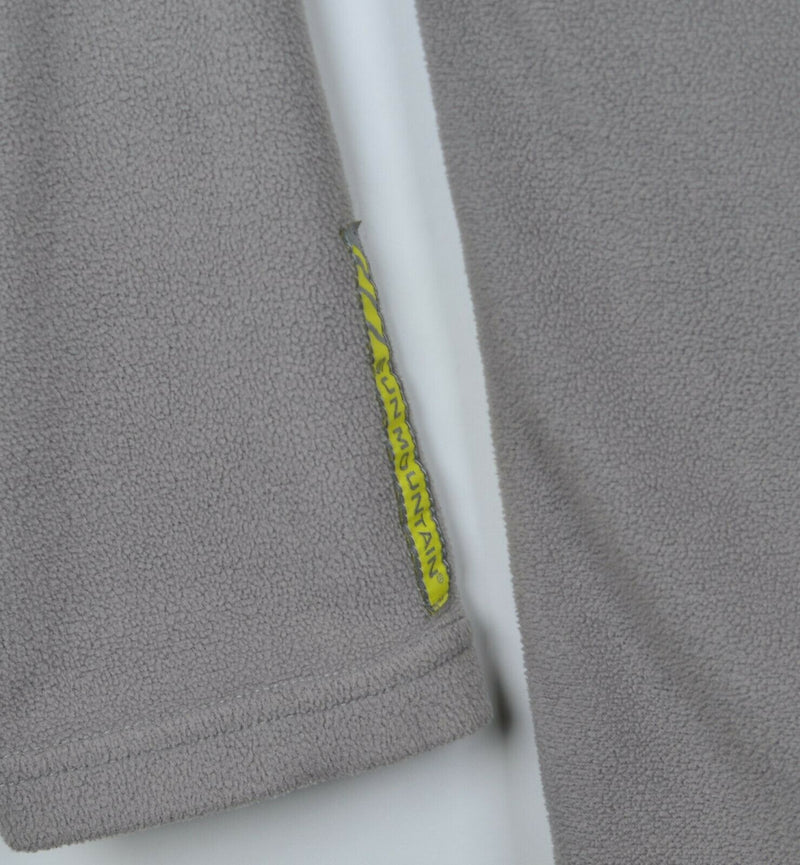 Sun Mountain Men's XL Thermal Wear Gray Yellow 1/4 Zip Gray Fleece Jacket