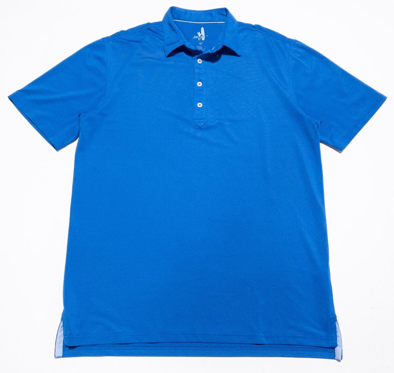 johnnie-O Prep-Formance Polo Men's Medium Solid Blue Golf Wicking Polyester