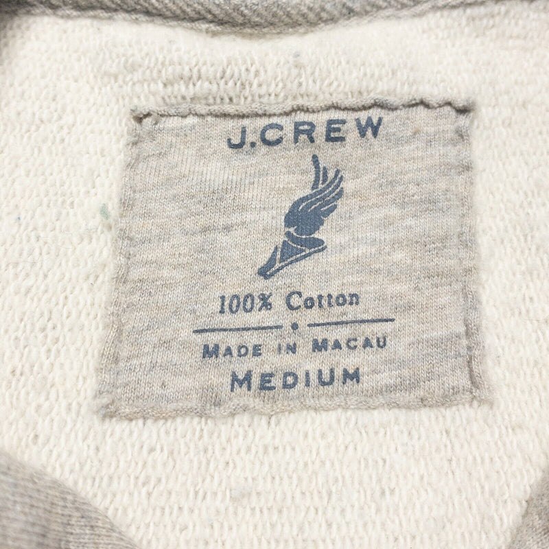 J. Crew Men's Medium Cowl Neck Oars Graphic NYE Heather Gray Sweatshirt