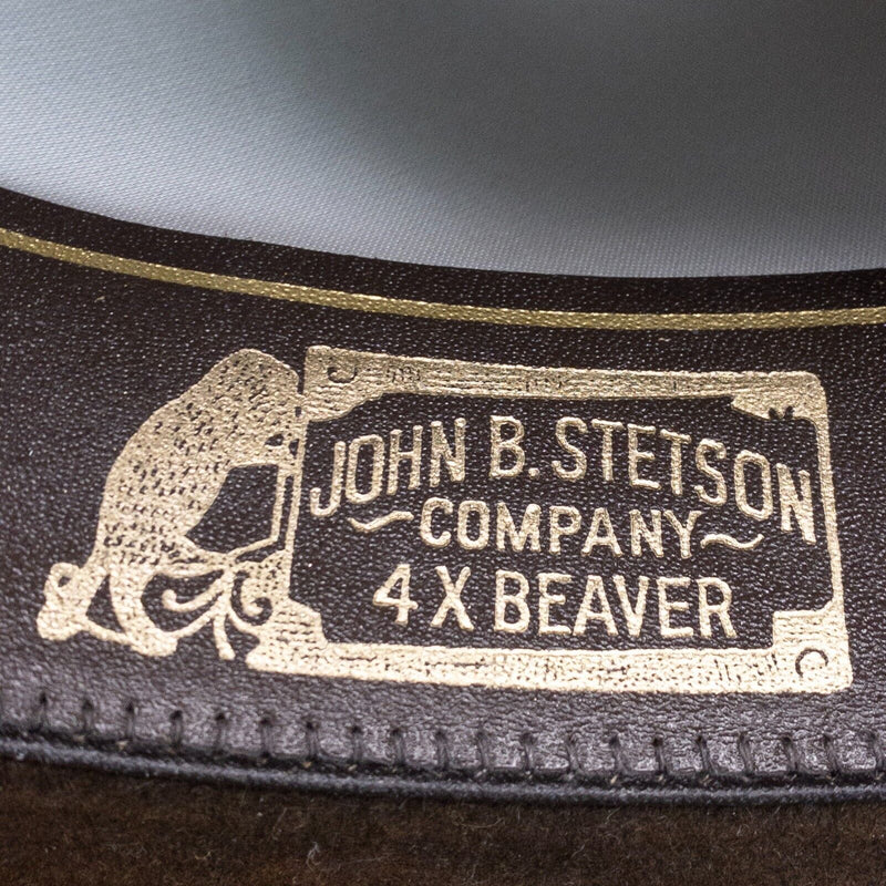 Stetson Cowboy Hat 6 1/2 Brown 4X Beaver Felt Western Cowboy Made In USA Box
