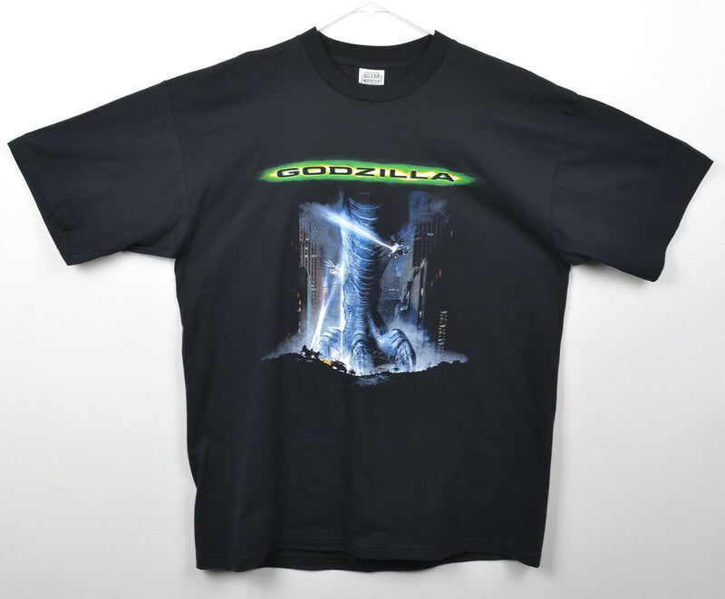 Vtg 1998 Godzilla Men's Sz XL Movie Promo Coming To Town Taco Bell T-Shirt
