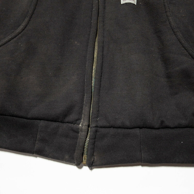 Carhartt Men's 3XLT (3XL Tall) Thermal Lined Black/Brown Hooded J149 Jacket WORN