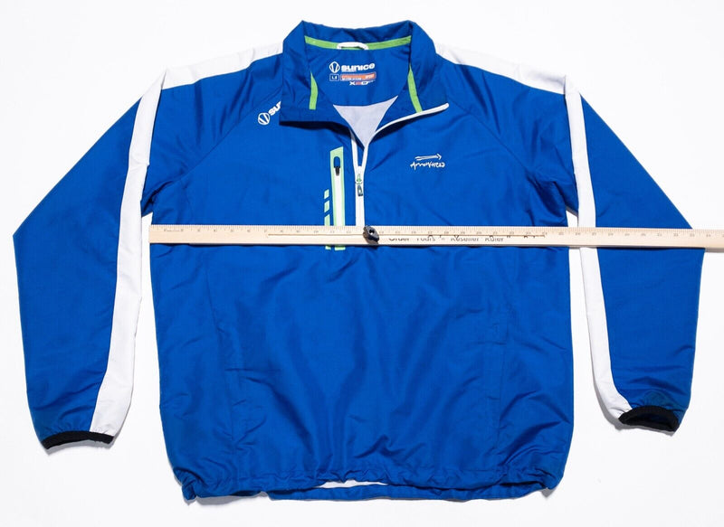 Sunice Golf Jacket Men's Large Pullover 1/4 Zip X20-CT Sport Blue Wind Rain