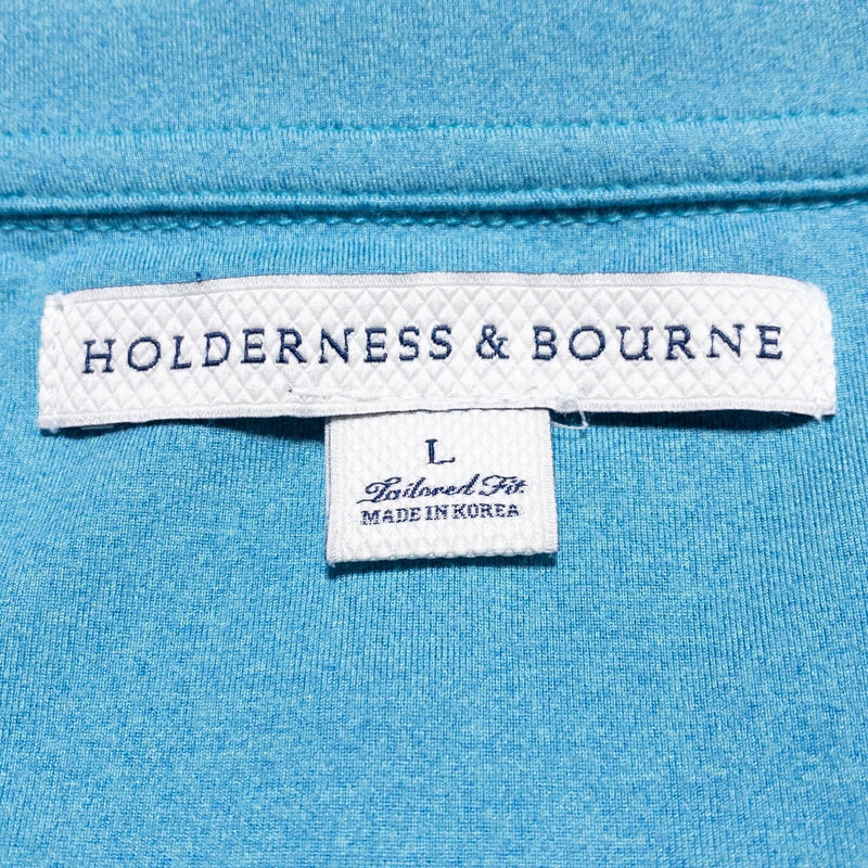 Holderness & Bourne 1/4 Zip Men's Large Pullover 1/4 Zip Wicking Stretch Golf
