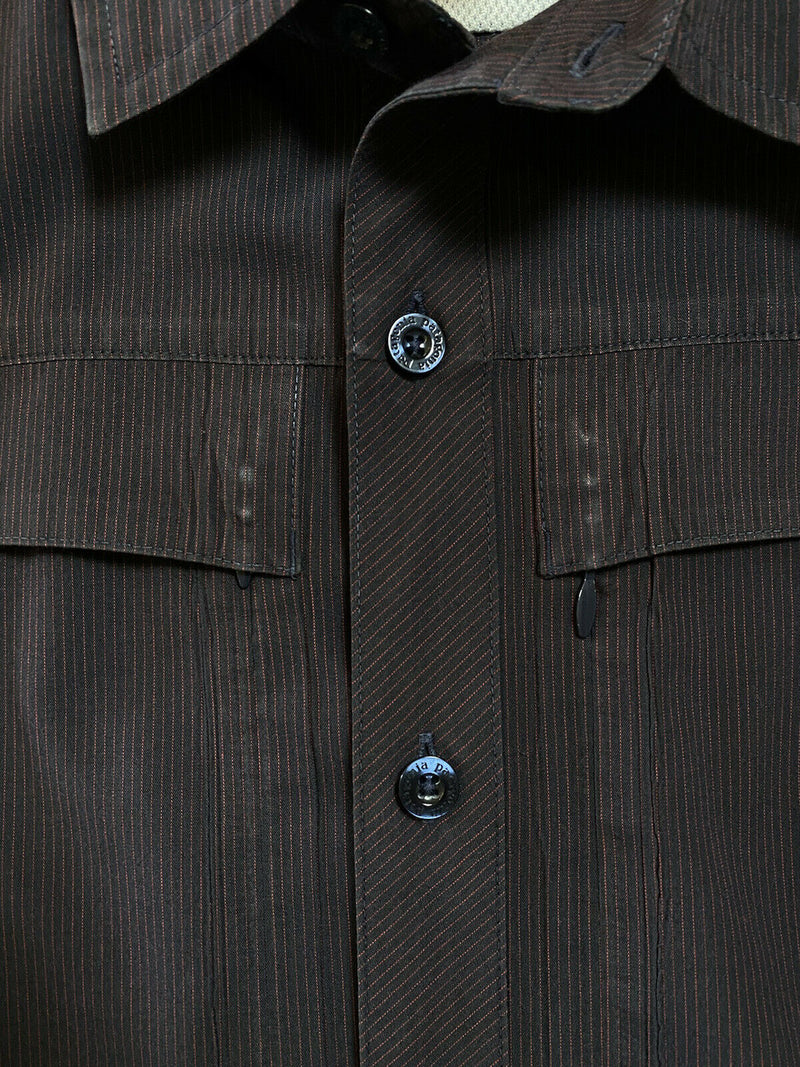 Patagonia Men's XL Burgundy Long-Sleeved Zipped Pockets Hiking Overhand Shirt