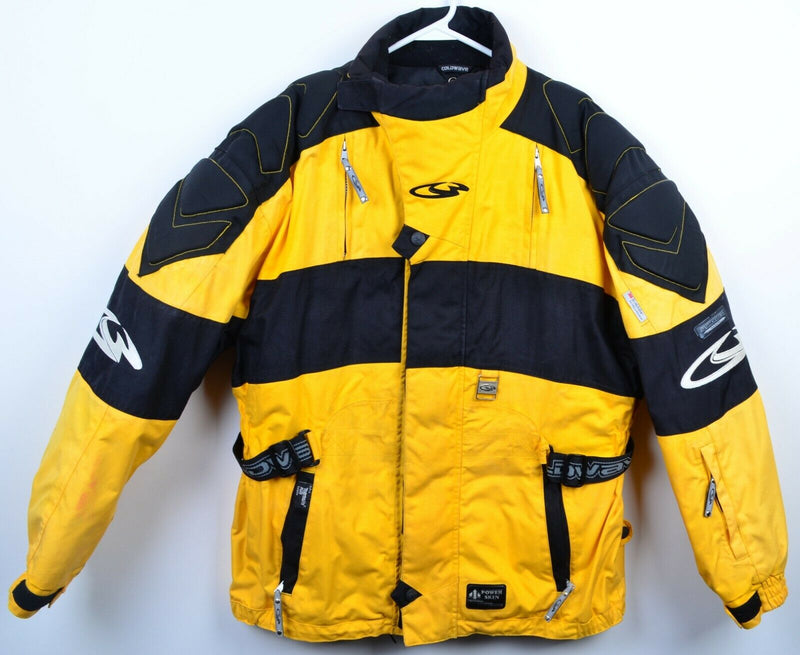 Coldwave Snowmobile Power Skin Armortex Waterproof Yellow Jacket Men's Medium