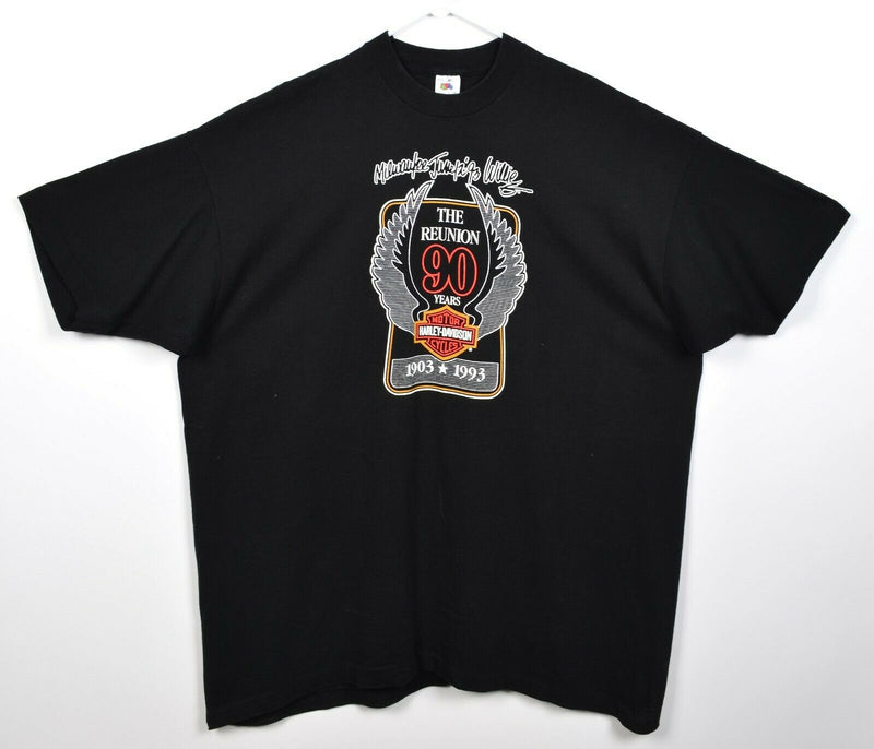 Vintage Harley-Davidson Men's 3XL 90th Anniversary Double-Sided T-Shirt