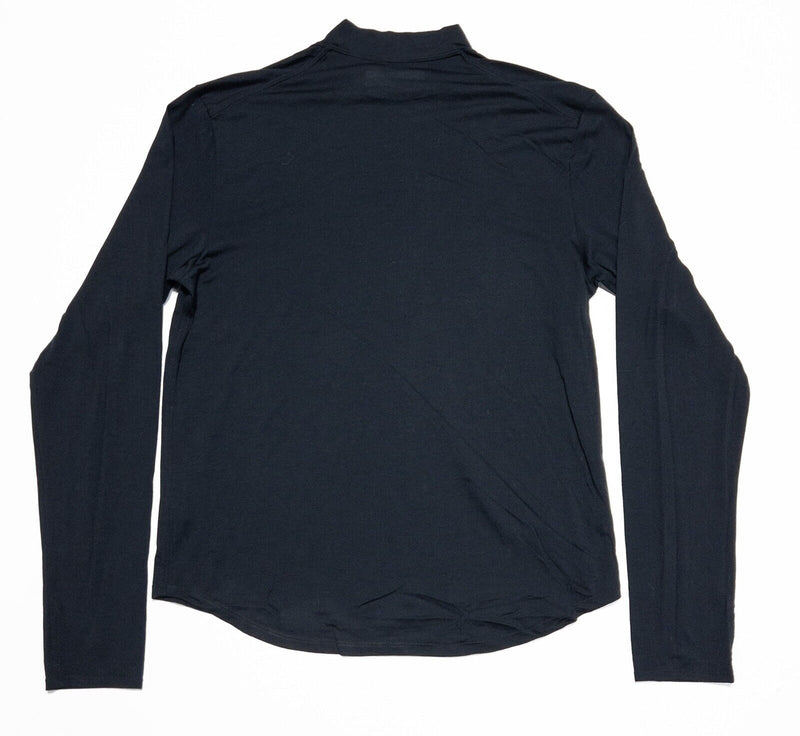 Outdoor Voices Shirt Men's Large Merino Wool Blend Long Sleeve Knit Black Gray