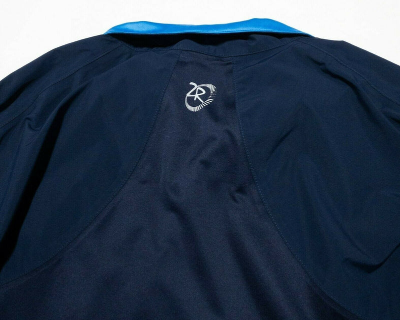 Zero Restriction Jacket Men's Medium Tour Series 1/4 Zip Jacket Wind Rain Navy