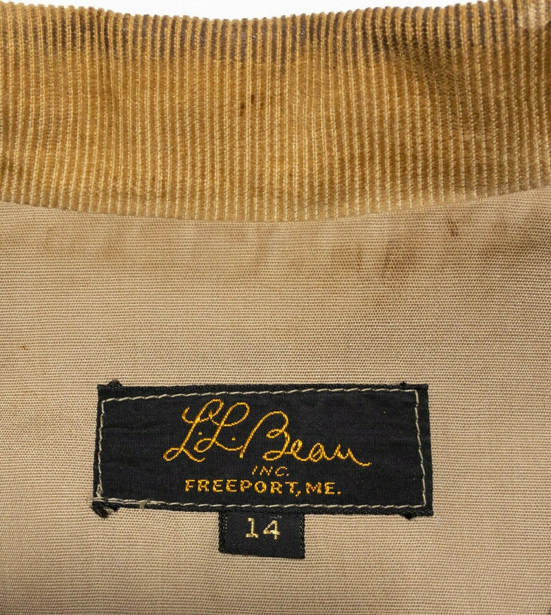 Vintage 60s L.L. Bean Women's 14 Hunting Jacket Game Pocket Half Moon Script Tag