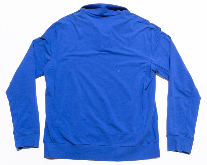 Polo Golf Ralph Lauren Sweater Men's Large Pullover 1/4 Zip Water Repellant Blue
