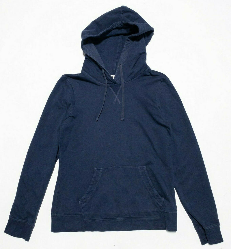 American Giant Pullover Hoodie Cotton Modal Solid Navy Blue Women's Small
