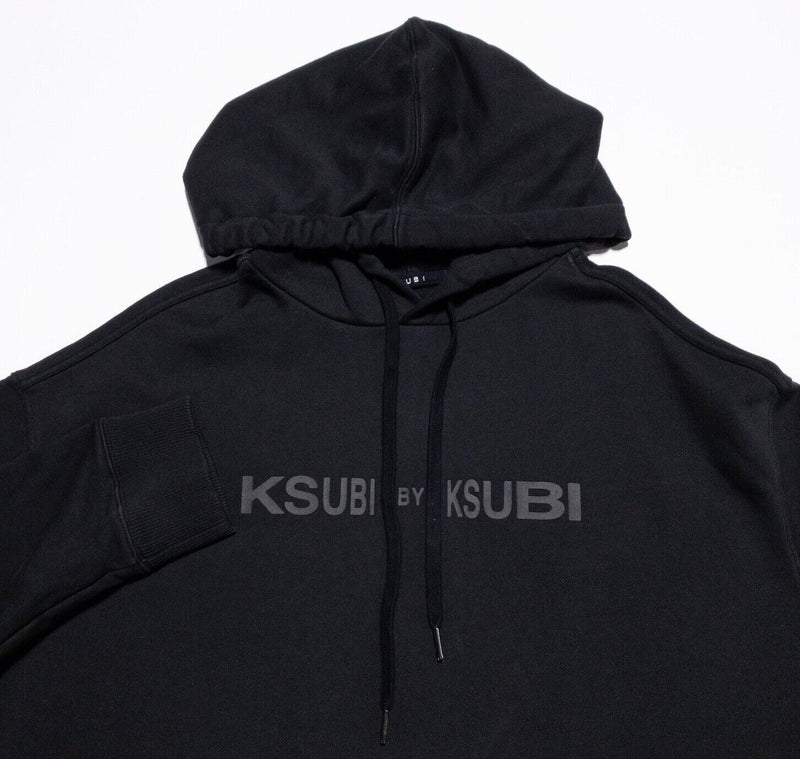 Ksubi Hoodie Men's Large Heavyweight Black Pullover Ksubi by Ksubi Logo