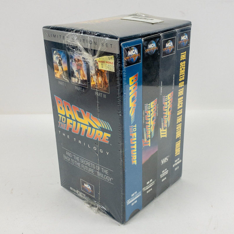 Back To The Future Trilogy Sealed VHS 4th Tape Limited Edition Boxed Set