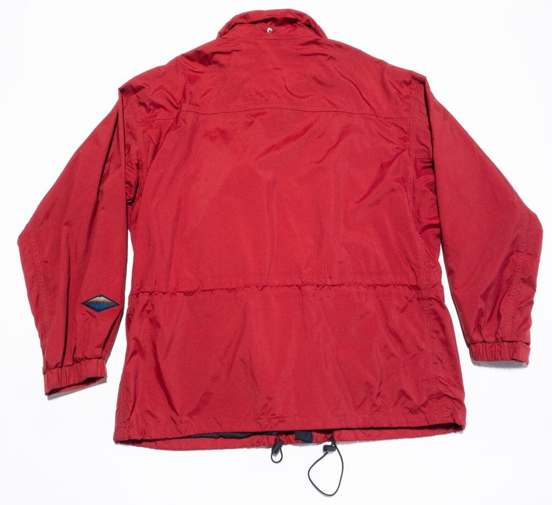 Columbia Omni Tech Jacket Mens XL Vintage 90s Ski Full Zip Lined Red Performance