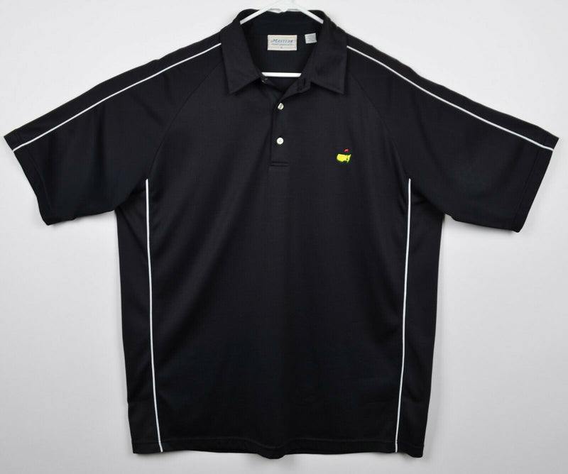 Masters Performance Men's XL Black Polyester Augusta National Golf Polo Shirt