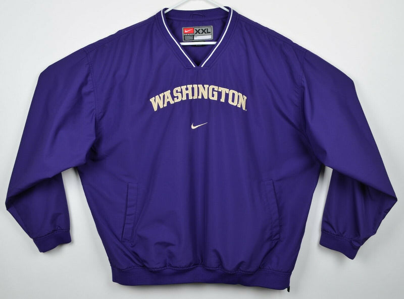 Washington Huskies Men's 2XL Nike Team Center Swoosh Purple Windbreaker Jacket