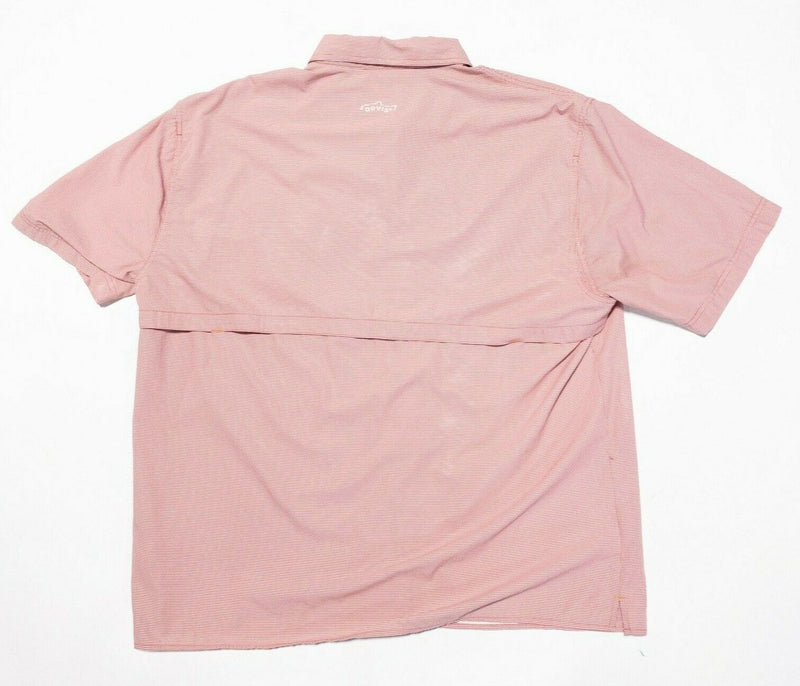 Orvis Fishing Shirt 2XL Men's Open Air Caster Short Sleeve Red/Pink Check Vented