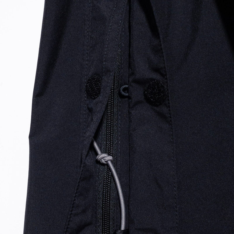 REI Rain Pants Men's Large Water Wind Resistant Lightweight Black Zip Pockets