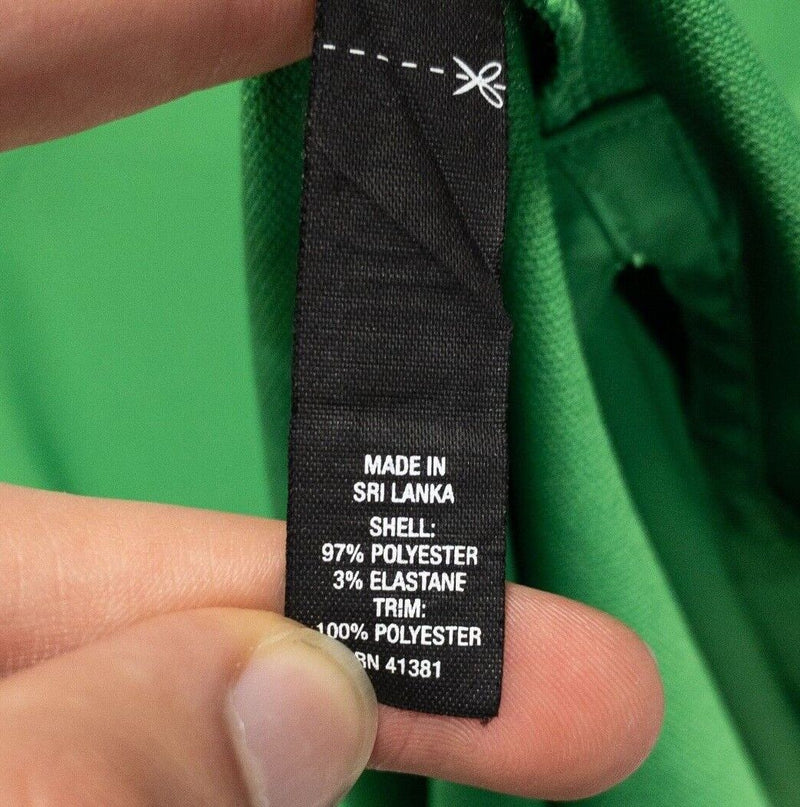 RLX Ralph Lauren Golf Polo XL Men's Solid Green Wicking Stretch Pocket
