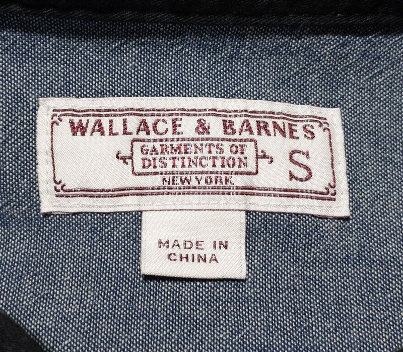 Wallace & Barnes Flannel Shirt Men's Small Buffalo Plaid Red Long Sleeve J. Crew