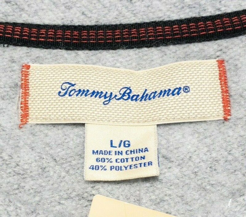 Tommy Bahama Loungewear Sleepwear Cotton Blend Gray/Black Crewneck Men's Large