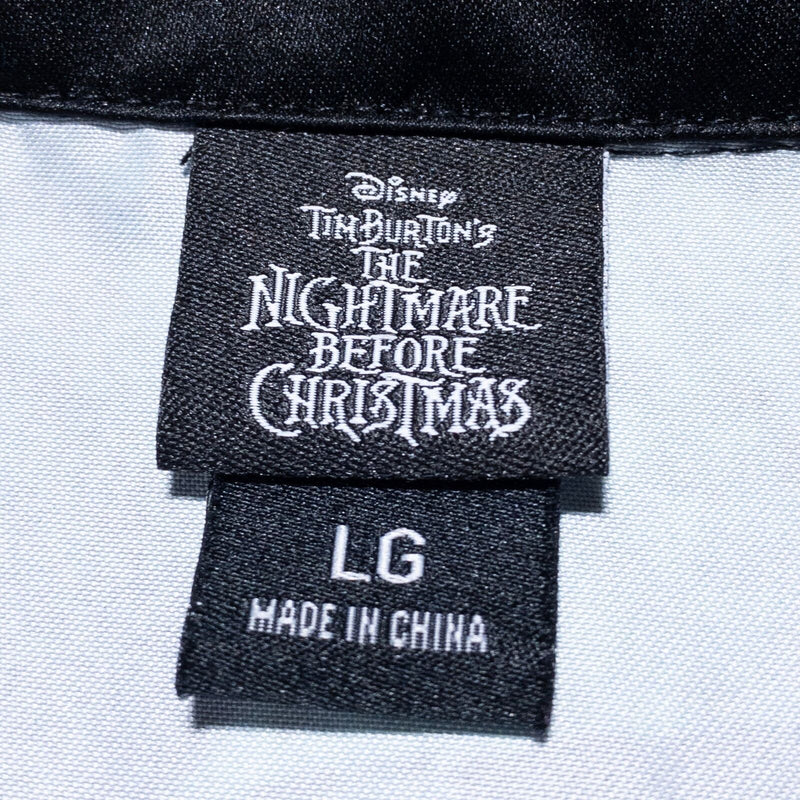 Nightmare Before Christmas Disney Shirt Men's Large Button Oogie Boogie's Face