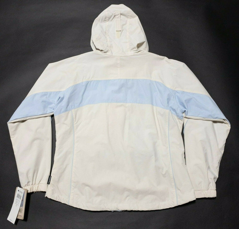 Columbia Hooded Rain Shell Jacket Full Zip Snap Wind Rain Resistant Women's XL