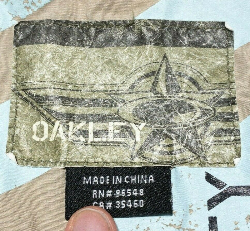 Oakley Military Jacket Khaki Brown Field Jacket Utility Pockets Men's Medium