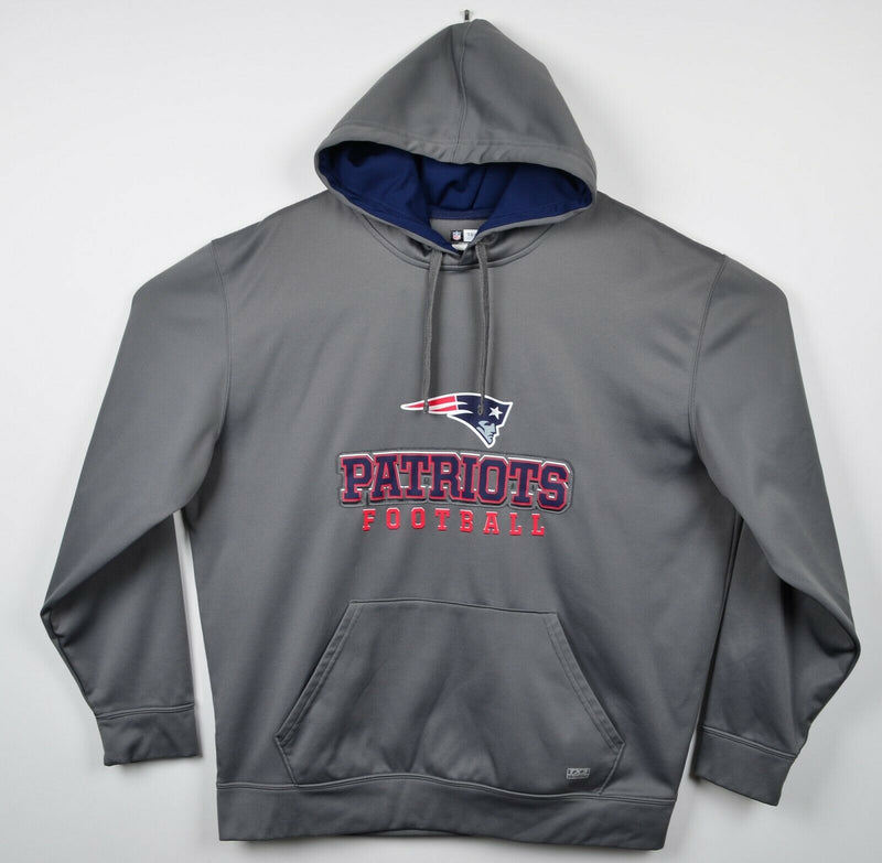 New England Patriots Men's XL NFL Team Apparel TX3 Warm Gray Hoodie Sweatshirt