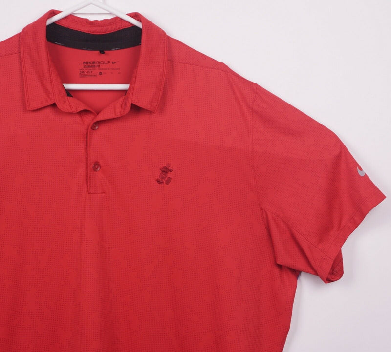 Nike Golf Disney Men's XL Standard Fit Mickey Mouse Red Dot Golf Polo Shirt