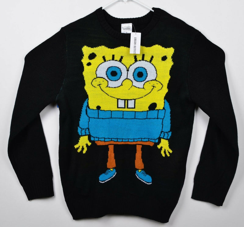 Spongebob Squarepants Men's Sz Medium Black Crew Neck Urban Outfitters Sweater