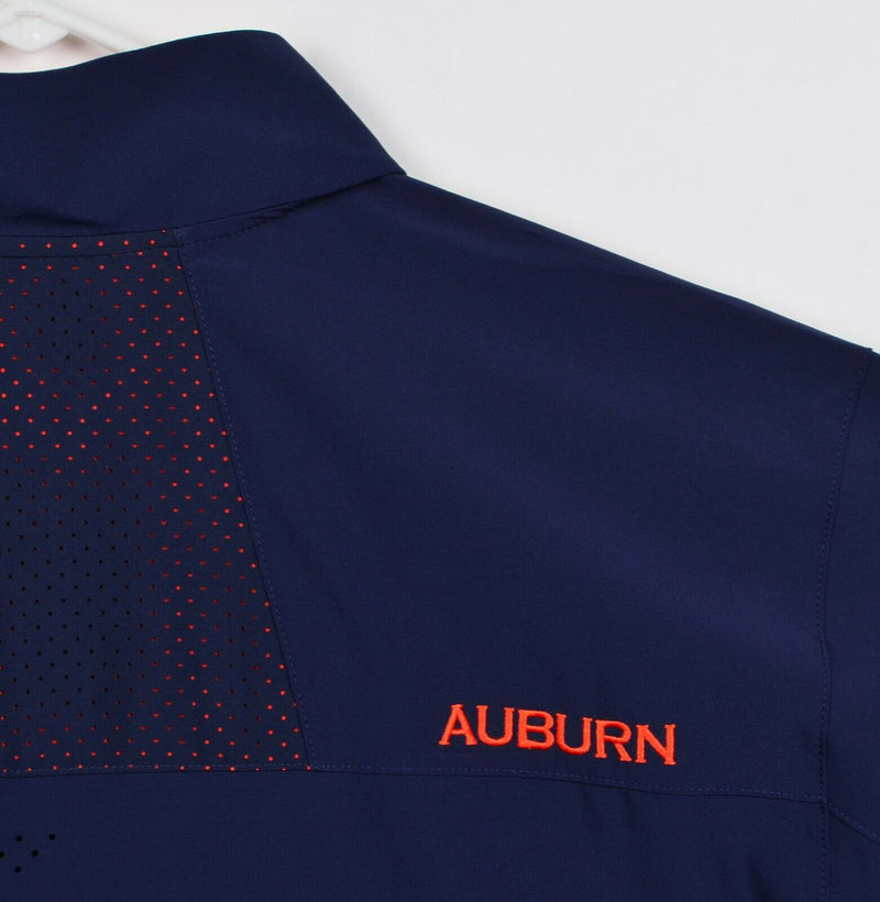 Auburn Tigers Men's 2XL Loose Under Armour Navy Blue Vented UA Full Zip Jacket