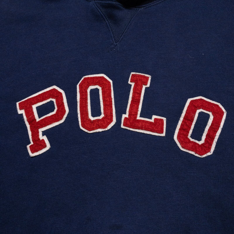Polo Ralph Lauren Hoodie Men's XL Pullover Sweatshirt Navy Blue RL Polo 67 Logo