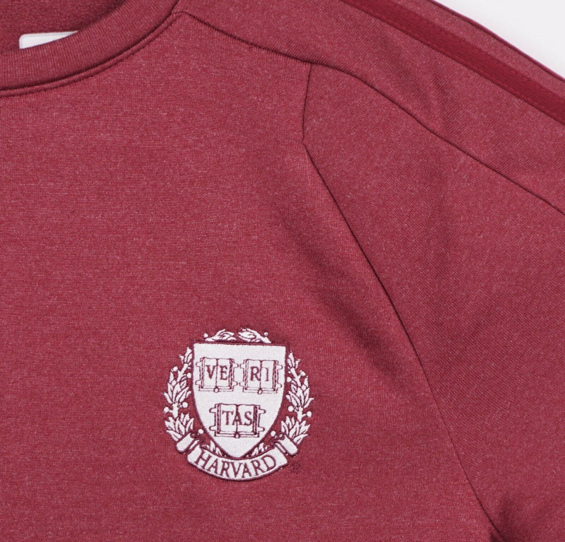 Harvard University Men's Small Adidas Climawarm Crimson Red Crew Neck Sweatshirt