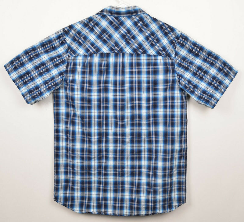 5.11 Tactical Series Men's Sz Small Snap-Front Blue Plaid Conceal Carry Shirt
