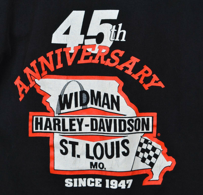 Vtg 1991 3D Emblem Men's Sz Medium Harley-Davidson Wolf Double-Sided T-Shirt