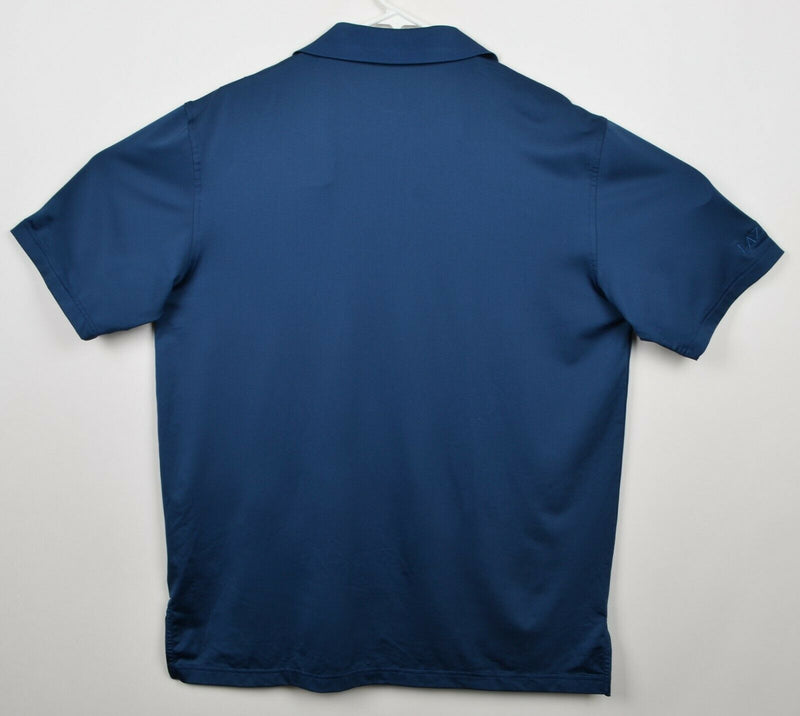 Peter Millar Men's Sz Large Summer Comfort Solid Navy Blue Golf Polo Shirt