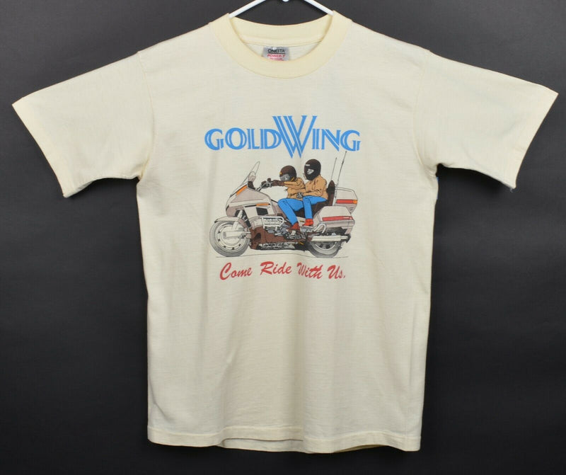 Vtg 90s Honda Gold Wing Men's Sz Large Motorcycle Biker Graphic T-Shirt