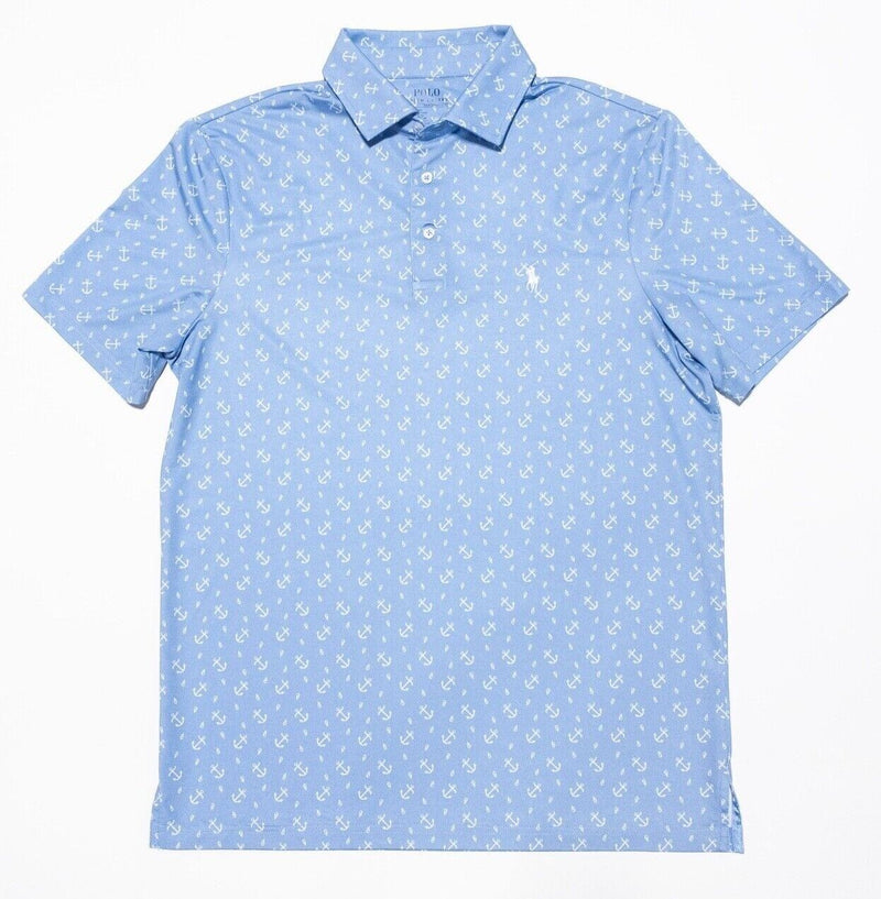 Polo Ralph Lauren Performance Small Men's Anchor Pattern Polo Shirt Golf Wicking